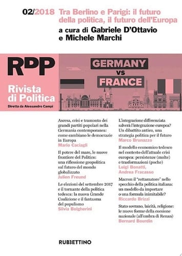 Rivista di Politica 2/2018 Tra Berlino e Parigi: il futuro della politica, il futuro dell'Europa
