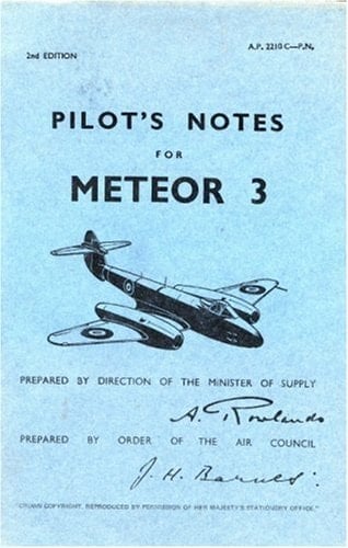Pilot's Notes for Meteor 3