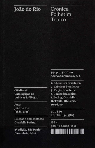 João do Rio crônica, folhetim, teatro