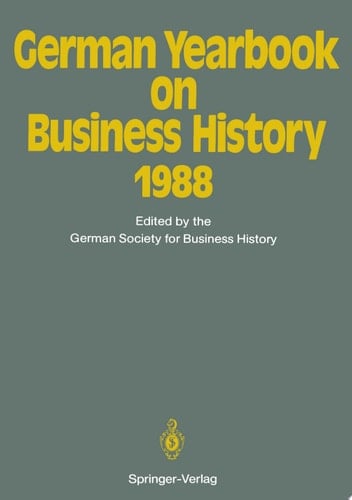 German Yearbook on Business History 1988