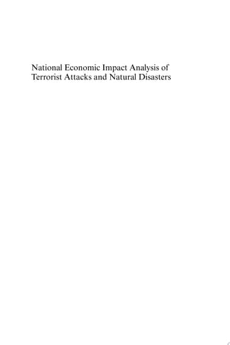 National Economic Impact Analysis of Terrorist Attacks and Natural Disasters