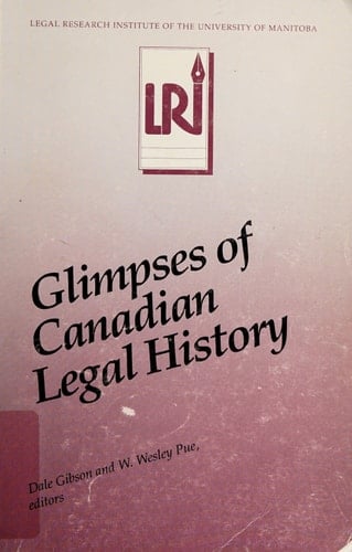 Glimpses of Canadian legal history