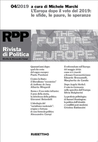 Rivista di Politica 4/2019 L'Europa dopo il voto del 2019: le sfide, le paure, le speranze