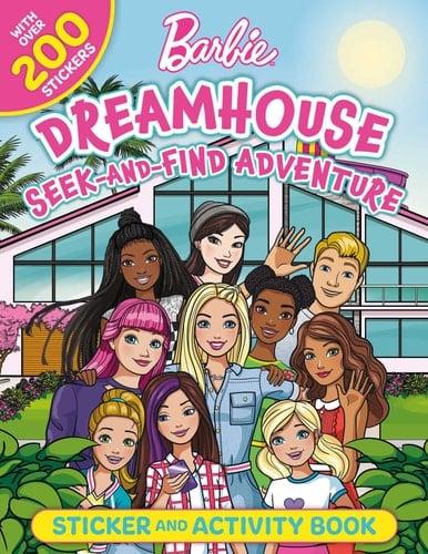 Barbie Dreamhouse Seek-and-Find Adventure 100% Officially Licensed by Mattel, Sticker & Activity Book for Kids Ages 4 to 8