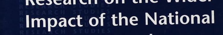 Research on the Wider Impact of the National Training Awards