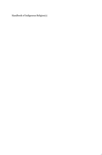Handbook of Indigenous Religion(s)