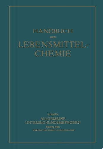 Allgemeine Untersuchungsmethoden Erster Teil Physikalische Methoden