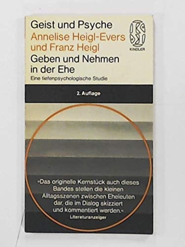 Geben und Nehmen in der Ehe eine tiefenpsychologische Studie