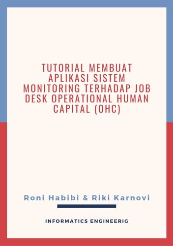 Tutorial membuat aplikasi sistem monitoring terhadap job desk operational human capital