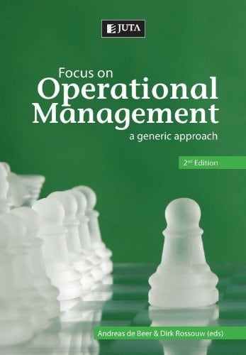 Focus on Operational Management A Generic Approach