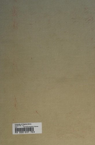 The Federal Republic of Germany and the German Democratic Republic in international relations