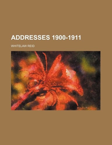 Addresses 1900-1911