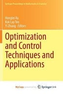 Optimization and Control Techniques and Applications