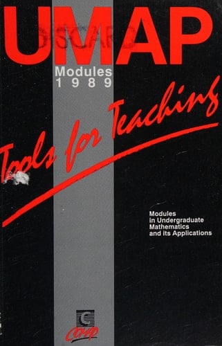 UMAP Modules Tools for Teaching 1989