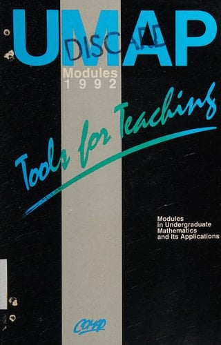 UMAP Modules Tools for Teaching 1992