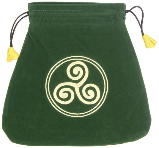 Celtic Triskel Velvet Bag