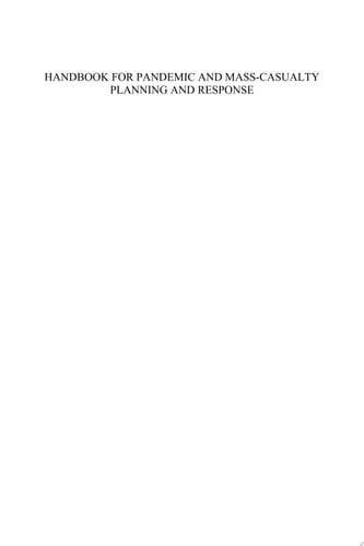 Handbook for Pandemic and Mass-Casualty Planning and Response