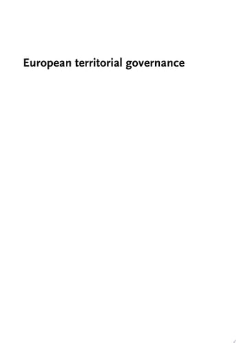 European Territorial Governance