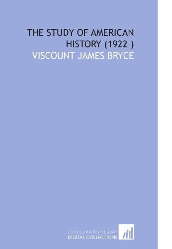 The Study of American History (1922 )