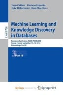 Machine Learning and Knowledge Discovery in Databases European Conference, Ecml Pkdd 2014, Nancy, France, September 15-19, 2014. Proceedings, Part III