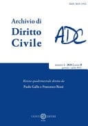 Archivio di diritto civile (2025)