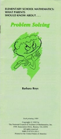 Elementary School Mathematics: What Parents Should Know About Problem Solving