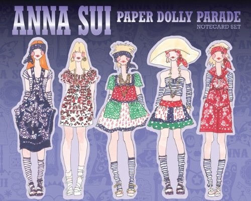 Anna Sui Paper Dolly Parade: Notecard Set