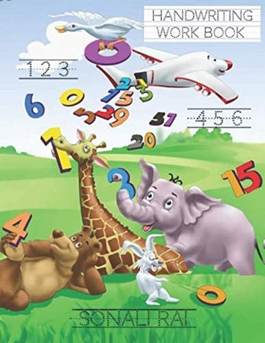 Handwriting Practice Workbook for Kids Numbers 0 To 9