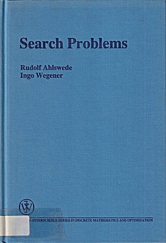 Search Problems (Wiley Series in Discrete Mathematics and Optimization)