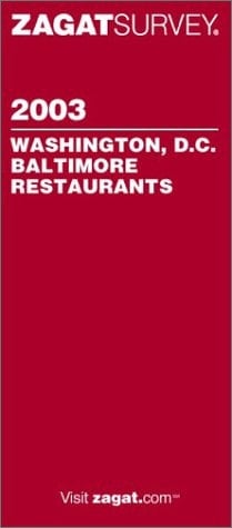 Washington, DC and Baltimore Restaurants 2003