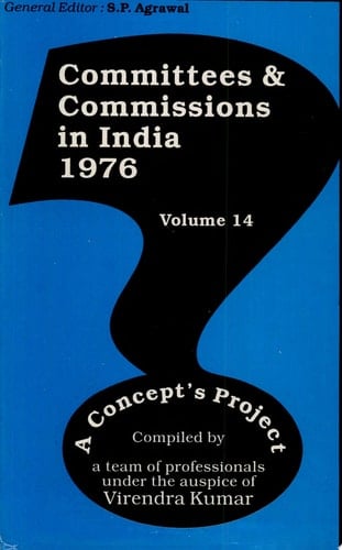 Committees and Commissions in India [...]: 1976