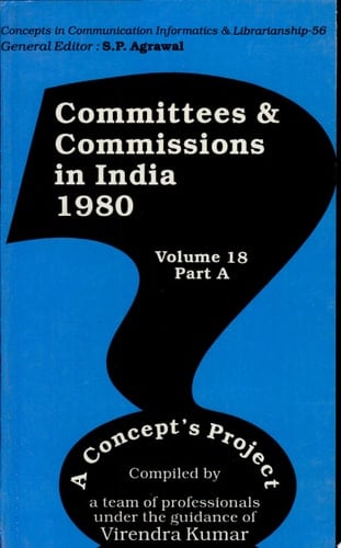 Committees and Commissions in India 1980