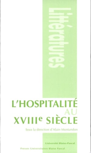 L'hospitalité au XVIIIe siècle