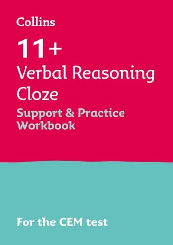 Collins 11+ - 11+ Verbal Reasoning Cloze Support and Practice Workbook For the Cem 2021 Tests