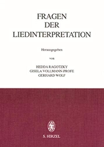 Fragen Der Liedinterpretation