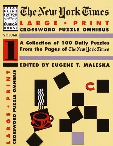 New York Times Large Type Crossword Puzzle Omnibus