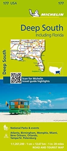 Michelin Usa Deep South Map 177