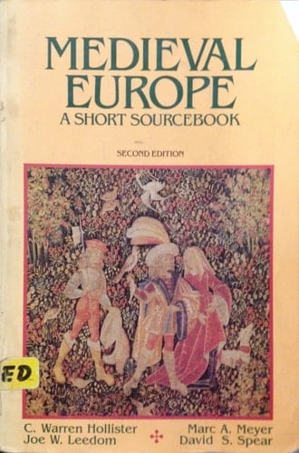 Medieval Europe: A Short Sourcebook