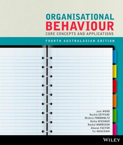 Organisational Behaviour Core Concepts and Applications