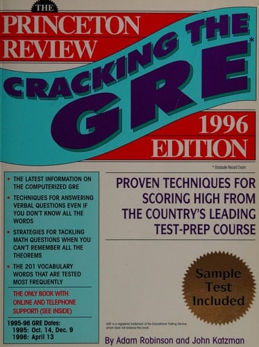Cracking the GRE 1996