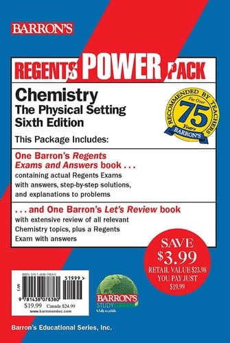 Regents Chemistry Power Pack Let's Review Chemistry + Regents Exams and Answers: Chemistry