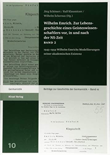 1945-1959: Wilhelm Emrichs Modellierungen seiner akademischen Existenz
