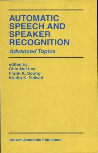 Automatic Speech and Speaker Recognition Advanced Topics