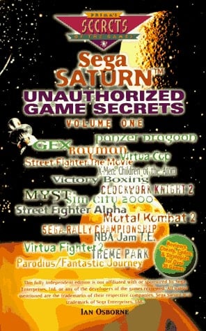 Sega Saturn Game Secrets The Unauthorized Edition