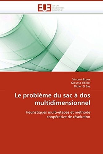 Le Problème Du Sac À Dos Multidimensionnel