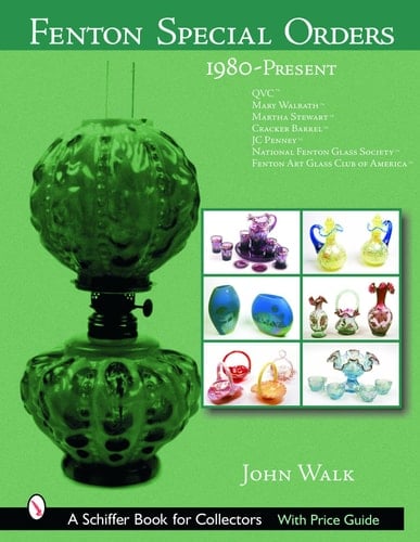 Fenton Special Orders 1980-Present. QVC(tm); Mary Walrath(tm); Martha Stewart(tm); Cracker Barrel(tm); JC Penney(tm); National Fenton Glass Society (tm); and Fenton Art Glass Club of America(tm)