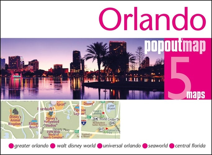 Orlando PopOut Map Handy Pocket Size Pop Up Map of Orlando and Walt Disney World Resort