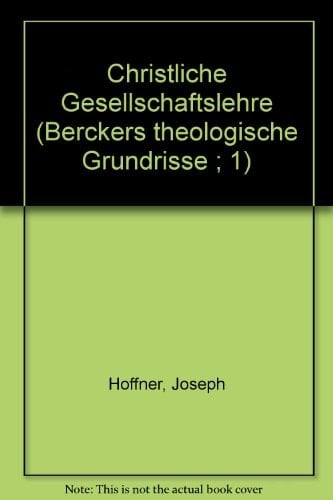 Christliche Gesellschaftslehre