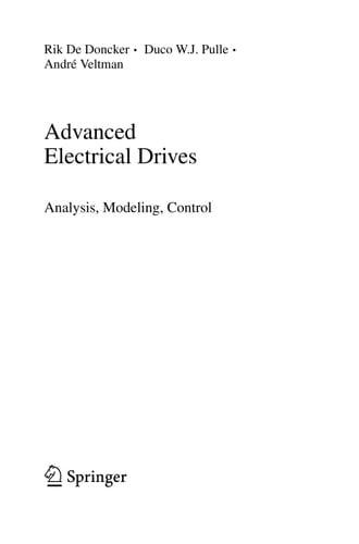 Advanced Electrical Drives