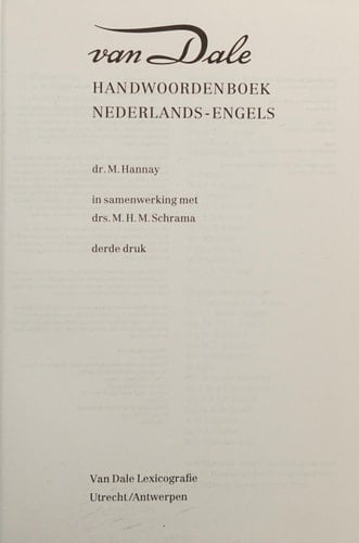 Dutch-English Dictionary